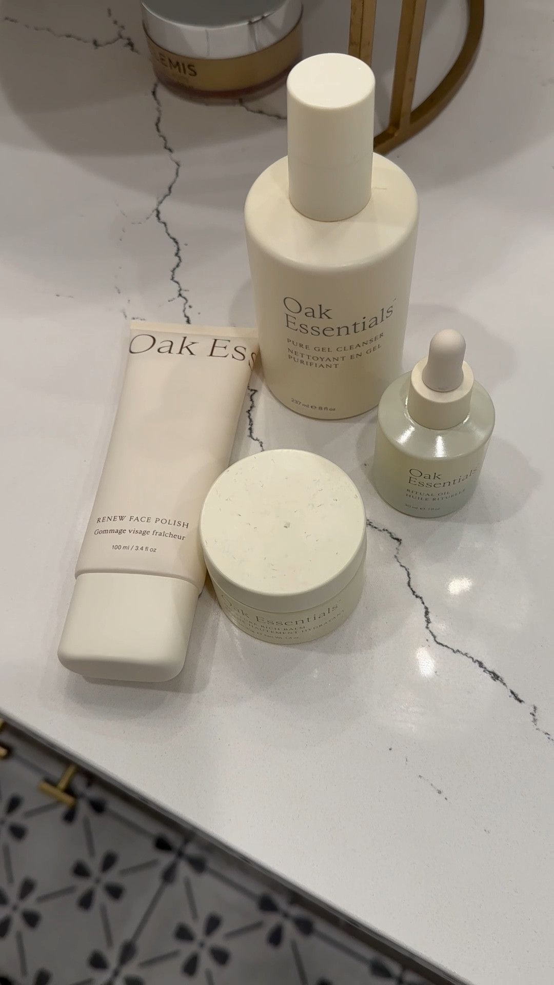 My fave skincare essentials from Oak Essentials. Renew face polish (this stuff is magic and makes your skin so soft), gel cleanser, face oil and moisture rich balm.

#LTKStyleTip #LTKPetite #LTKOver40