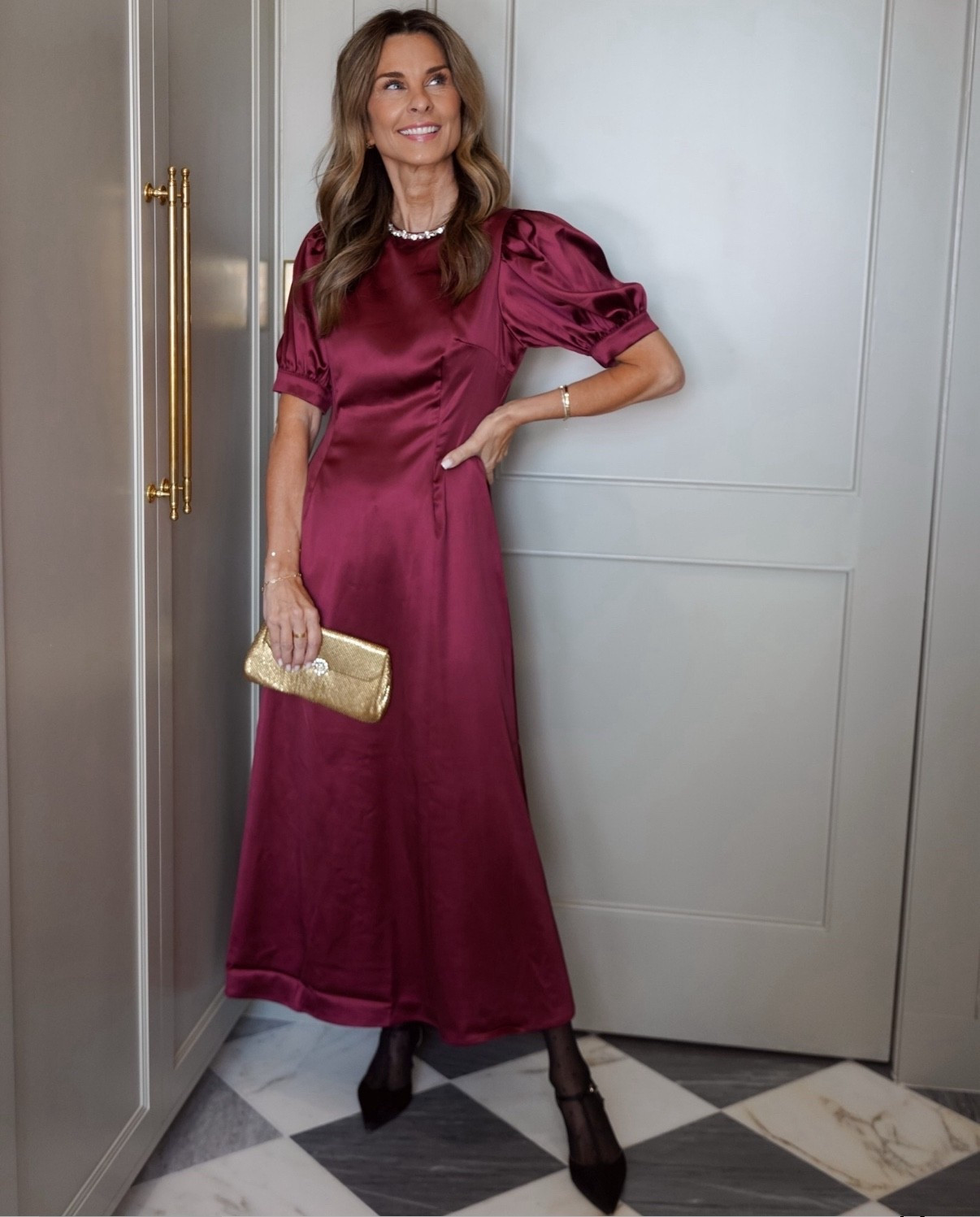I’m 5’6”
-Burgundy red dress with rhinestone collar detail XS
-Lace detail dress goes in and out of stock. XS
-metallic top with jeans ,TTS 
-Black velvet dress is crazy comfortable and flattering! XS 
-shoes TTS



#LTKOver40 #LTKParties #LTKStyleTip