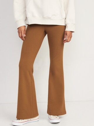High-Waisted Fleece-Lined Flare Leggings for Women | Old Navy (US)