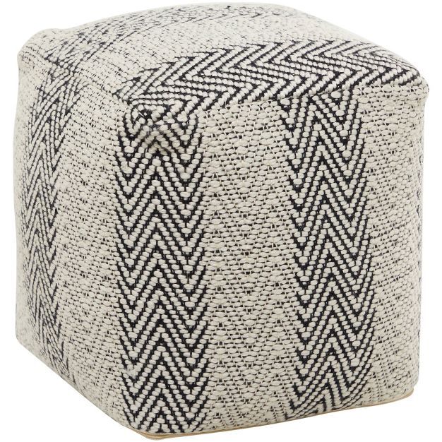 Bohemian Indoor/Outdoor Fabric Pouf - Olivia & May | Target