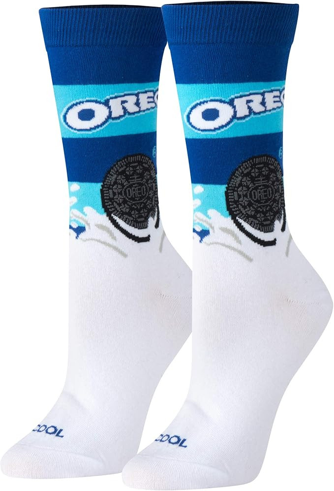 Amazon.com: Cool Socks Novelty Crew Socks Women's Oreo Cookies Dunk, Graphic Print, Large : Cloth... | Amazon (US)