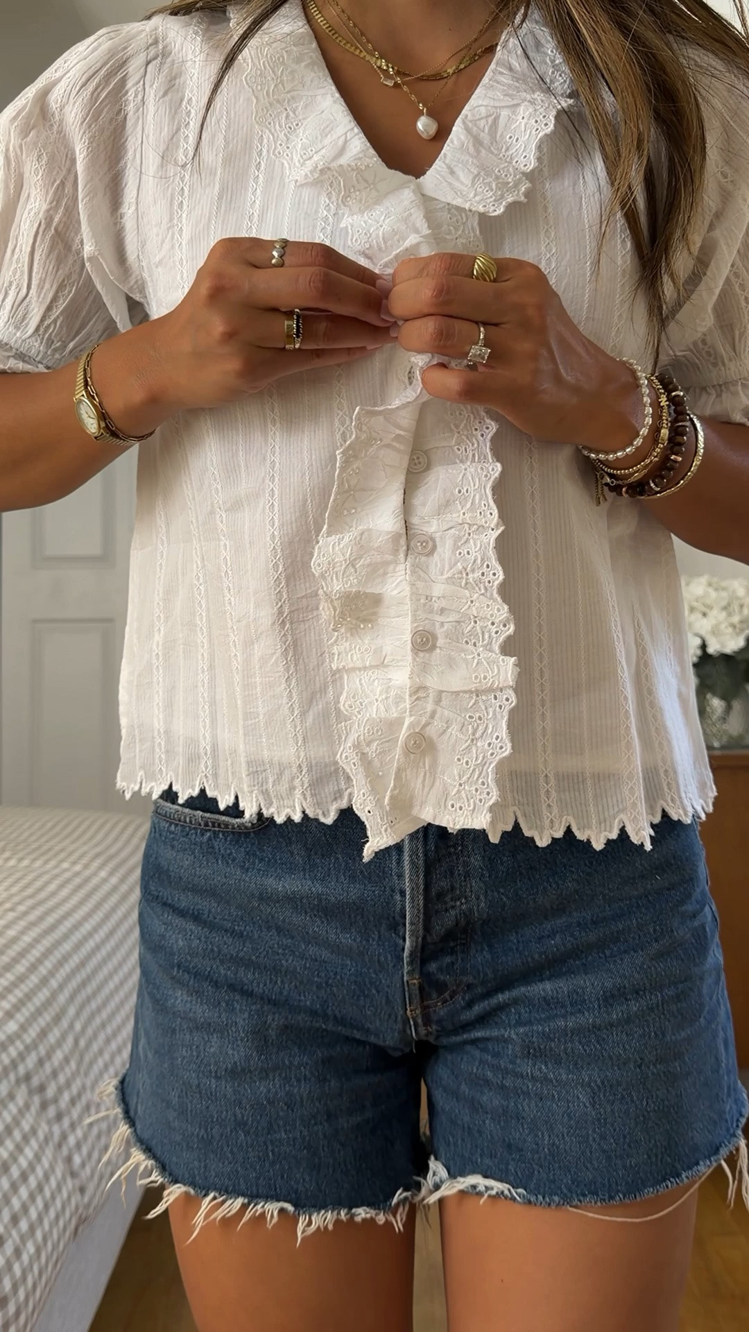 Cutest little white top for summer! My code: JENNIFERSWEET saves you 10% on it too!

#LTKgrwm #LTKootd #LTKmomlife