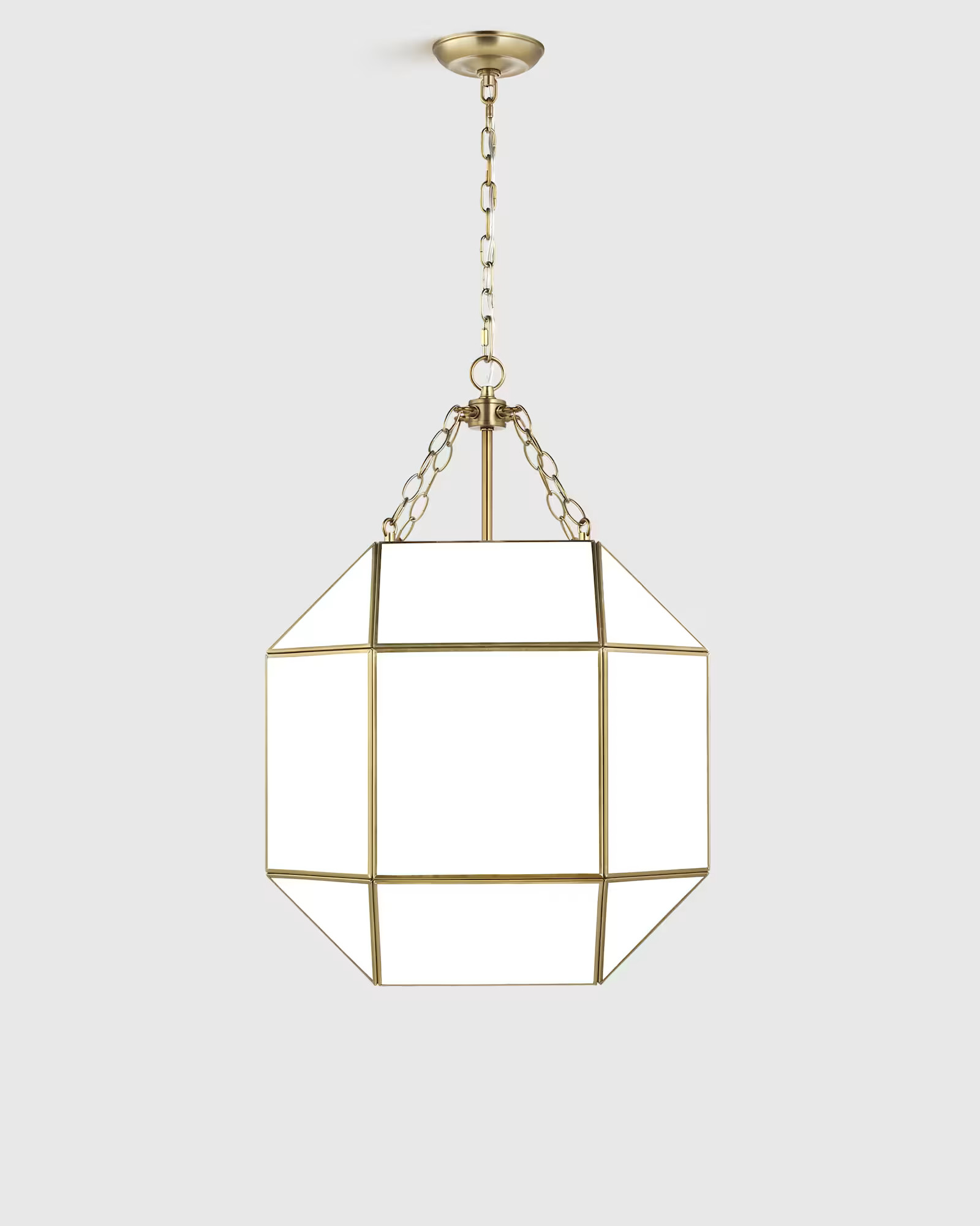 Geometric Steel Lantern Light | Quince