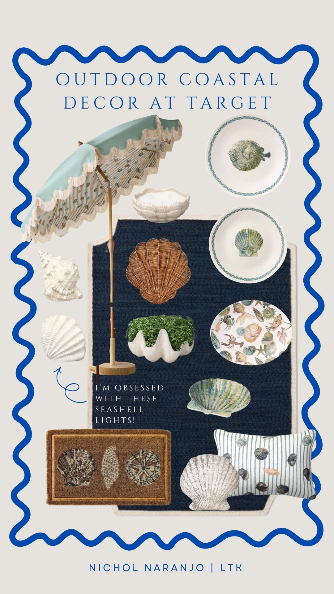 You know I love all things coastal and this outdoor hosting collection is no exception! I love the seashells on the underside of that outdoor umbrella! 😍🐚

#LTKSeasonal #LTKHome