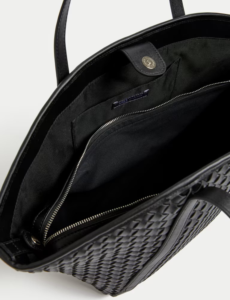 Faux Leather Woven Tote Shopper | Marks & Spencer (UK)