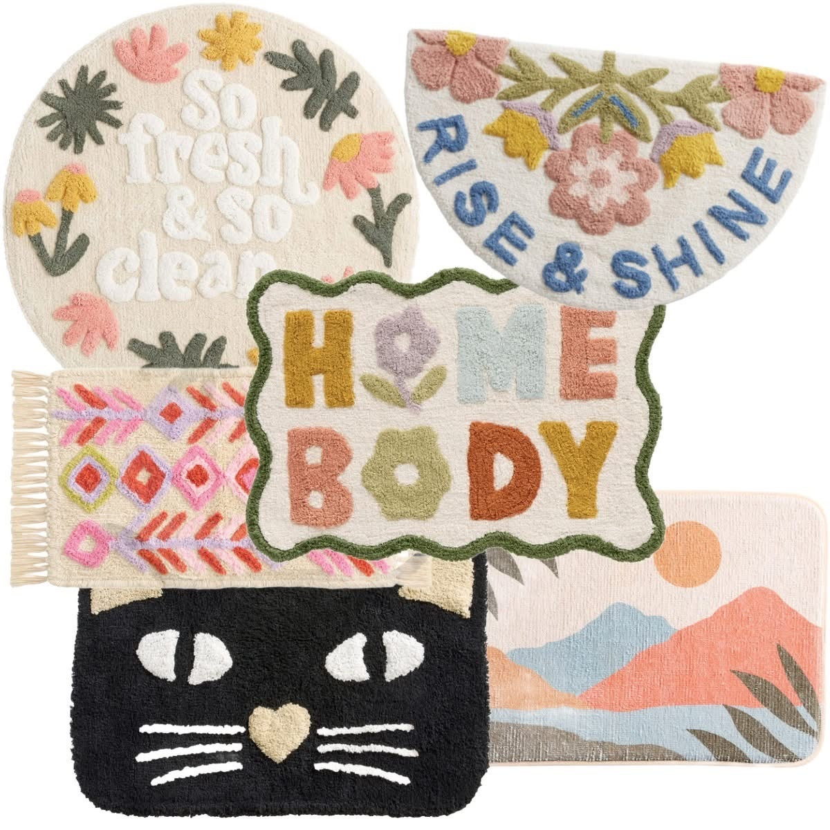 In need of a fun colorful bath mat, especially going into the cooler months, we need all of the cheering up we can get! Rounded up some cuties, all at World Market! 

#LTKFindsUnder50 #LTKHome #LTKSaleAlert