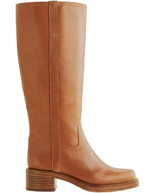 Knee High Boots for Women Comfortable Chunky Heel Square Toe Tall Boots Womens Fashion Low Heel P... | Amazon (US)