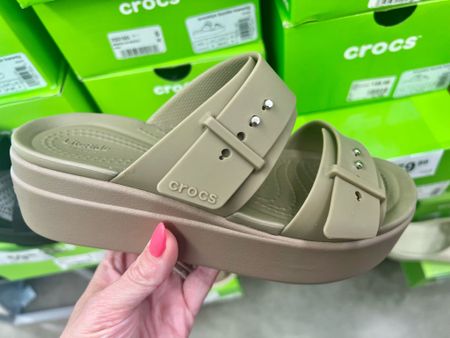 Cute crocs in a wedge sandal also comes in black and pink! Use code SCHOOL15 for $15 OFF $99, or can be the 1st shoe in the BOGO 50% (buy one get one half off)! Time to stock up on back to school shoes. One for the kids and one for you 😉 

#backtoschool #crocswomen #shoestyle

#LTKBacktoSchool #LTKsalealert #LTKshoecrush