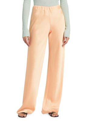 Satin High-Rise Pants | Saks Fifth Avenue OFF 5TH