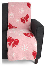 Bows And Snow Throw | TJ Maxx