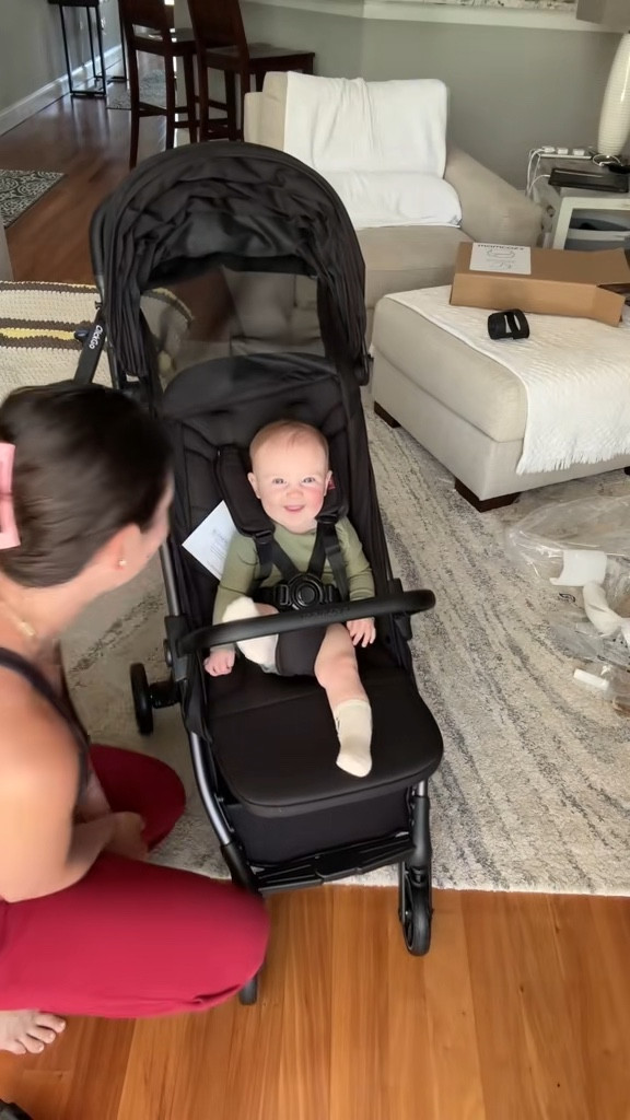 Momcozy Click and go stroller. TSA approved, 12 LBS, opens with the touch of a button 😍 
.
.
.
#beststroller #stroller #momcozy 

#LTKBaby #LTKActive #LTKGiftGuide