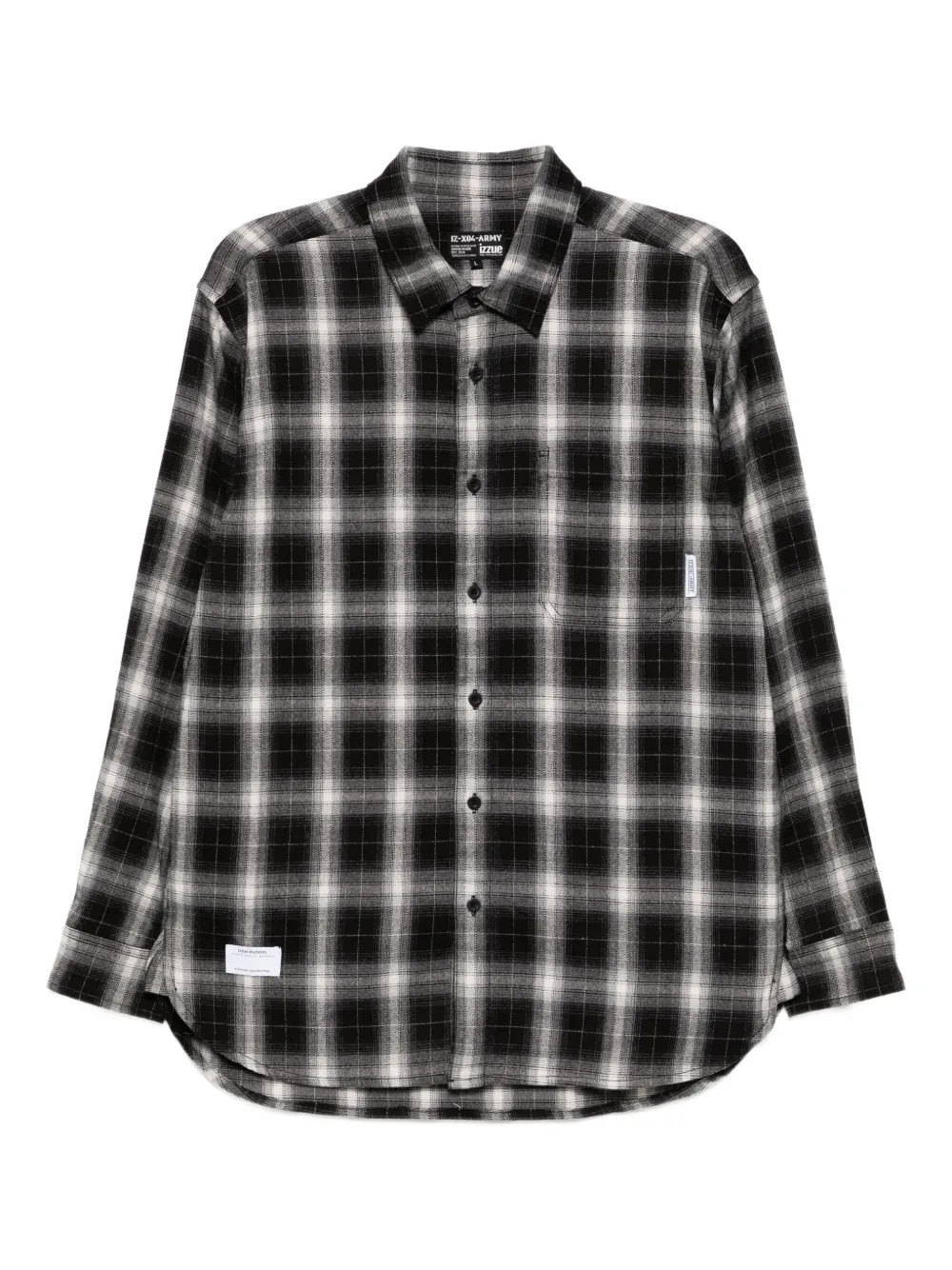Izzue Checkered Shirt | Black | FARFETCH CA | Farfetch Global