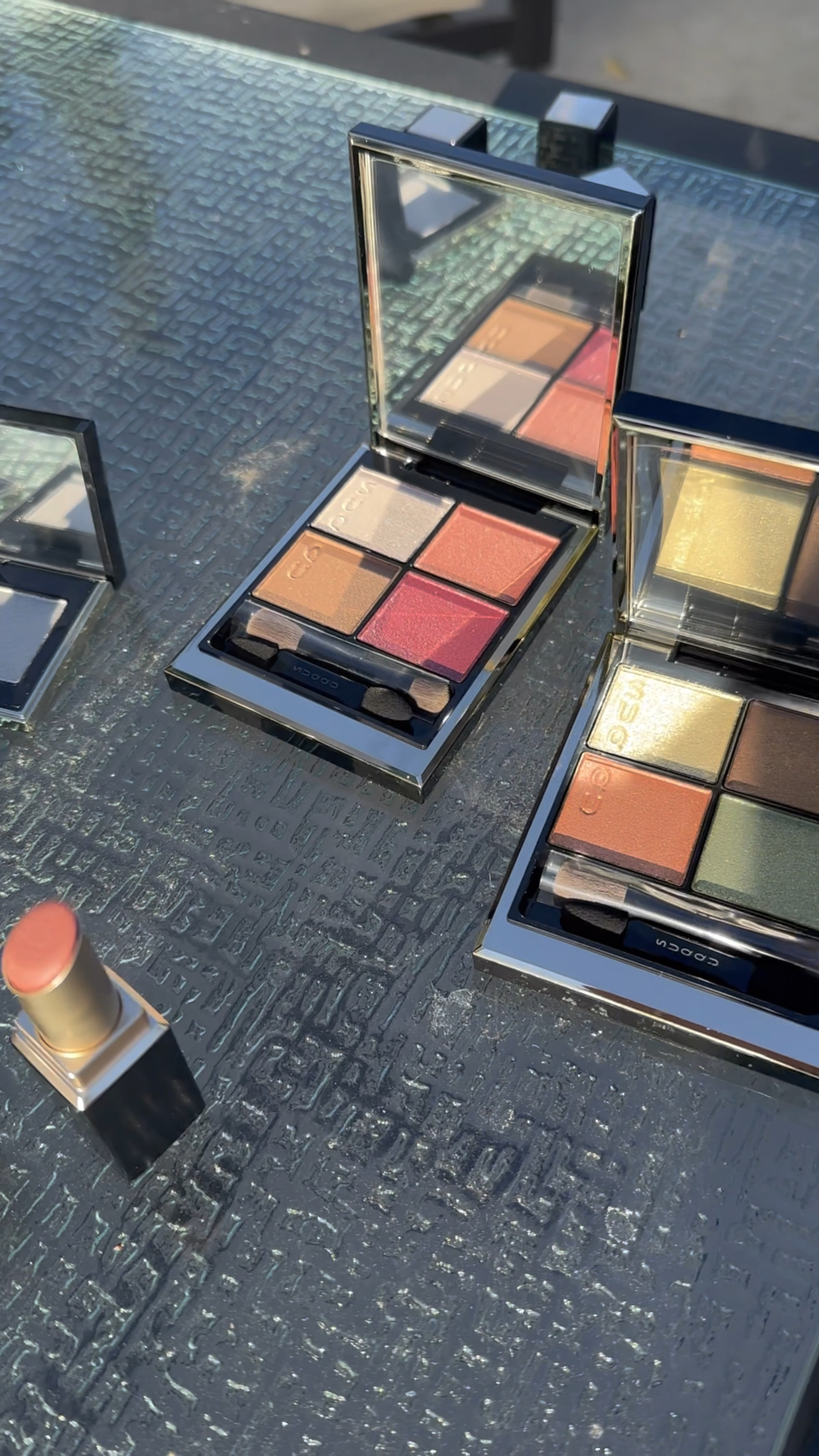 Suqqu, Suqqu holiday 2022, Suqqu winter roses, Japanese makeup, limited edition makeup, luxury makeup 

Here’s a look at the LE SUQQU Winter Roses Global Holiday 2022 Collection with sunlit swatches…just breathtaking. Most of the pieces are still in stock but probably not for long. Everything linked below 👓💋

Extensive details on the collection 👇🏼

SUQQU Signature Color Eyes
• 120, FUYUSOUBI (Gentle Rose x Soft Brown) - A combination of classic rosy pinks, warm
earthy tones and a touch of sparkle from a frosted pink that is blended with blue pearls
• 121, KANKA (Brown x Dull Orange) - This sophisticated quad features a blends of pearly
browns and dull oranges, with a soft glittery green, inspired by the thorns of a rose

SUQQU Tone Touch Eyes
• 110, FUYURANMAN (Frozen Rose) - an antique pink with warm pearls that blends with the skin
while adding depth
• 111, HYOUTENKA (Green Crystal) - A crystal silver with multicoloured pearls and touch of
green, symbolic of snowflakes falling on withering winter roses

SUQQU Pure Color Blush
• 136, YUKIGOMORI - A rosy pink that accentuates your complexion with white-gold glittering
pearls, for an elegant complexion
• 137, TSUYABAE - A chic reddish chic brown, combined with natural beige tones to add warmth
in the colder months

SUQQU Moisture Rich Lipstick, £31
• 124, HANABIE - A natural pink-beige tone that blooms like winter roses to complement the skin
• 125, SEKIRYOU - A rosy brown with hints of darker red, inspired by the nature of winter roses

SUQQU Matte Colour Lip Balm, £26
A new lip balm with a matte finish that brings out the natural colour of your lips for a quick and easy
touch of rose. Suitable as a nourishing base or a standalone lip tint, this balm contains hyaluronic acid,
squalene and jojoba oil to protect lips from the cold winter air and leave them with a beautiful finish.
• 101, KASUMIBARA - A soft, natural looking rose tone that adds an understated beauty to the lips,
like the petals of a winter rose

#LTKHoliday #LTKbeauty #LTKSeasonal