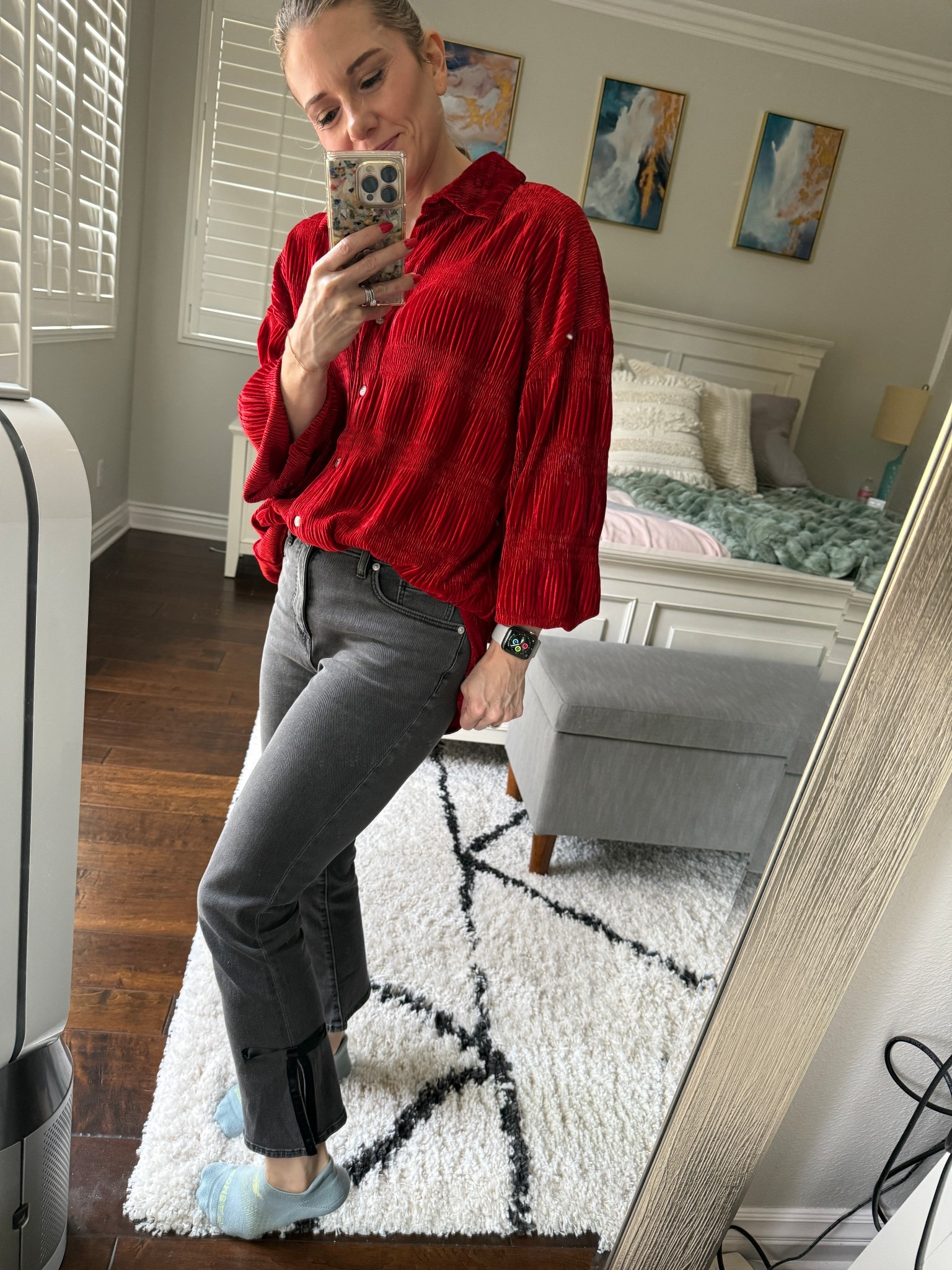 Festive bow jeans 

#LTKootd #LTKGiftGuide #LTKgrwm