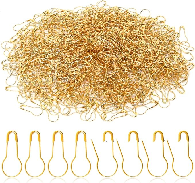 1000 Pieces 22mm/0.87 Inch Clothing Tag Pins Metal Gourd Safety Pins Bulb Pin Calabash Pin Bead N... | Amazon (US)