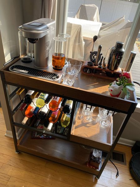 Our bar cart so far, linked everything I could 

#LTKFind #LTKunder100 #LTKhome