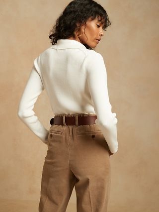 Ribbed Sweater Polo | Banana Republic (US)