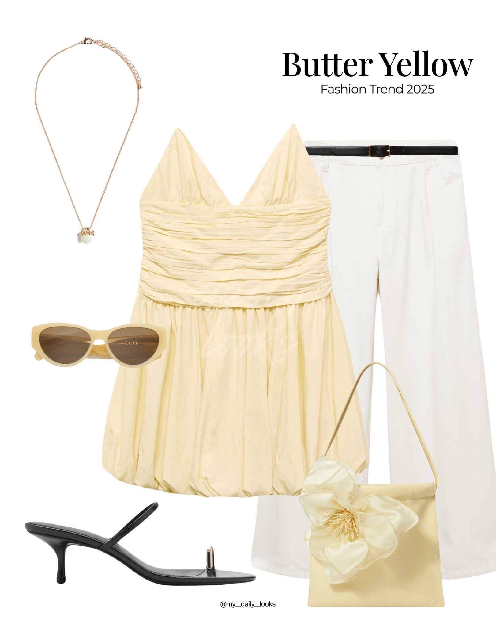 Butter yellow summer outfit  🖤

Check out more styling ideas in my profile. 

Summer outfit, summer inspo, H&M new in, Mango new in, holiday, vacation, summer style, butter yellow dress, butter yellow top. 

#LTKsummer #LTKstyletip #LTKdresses