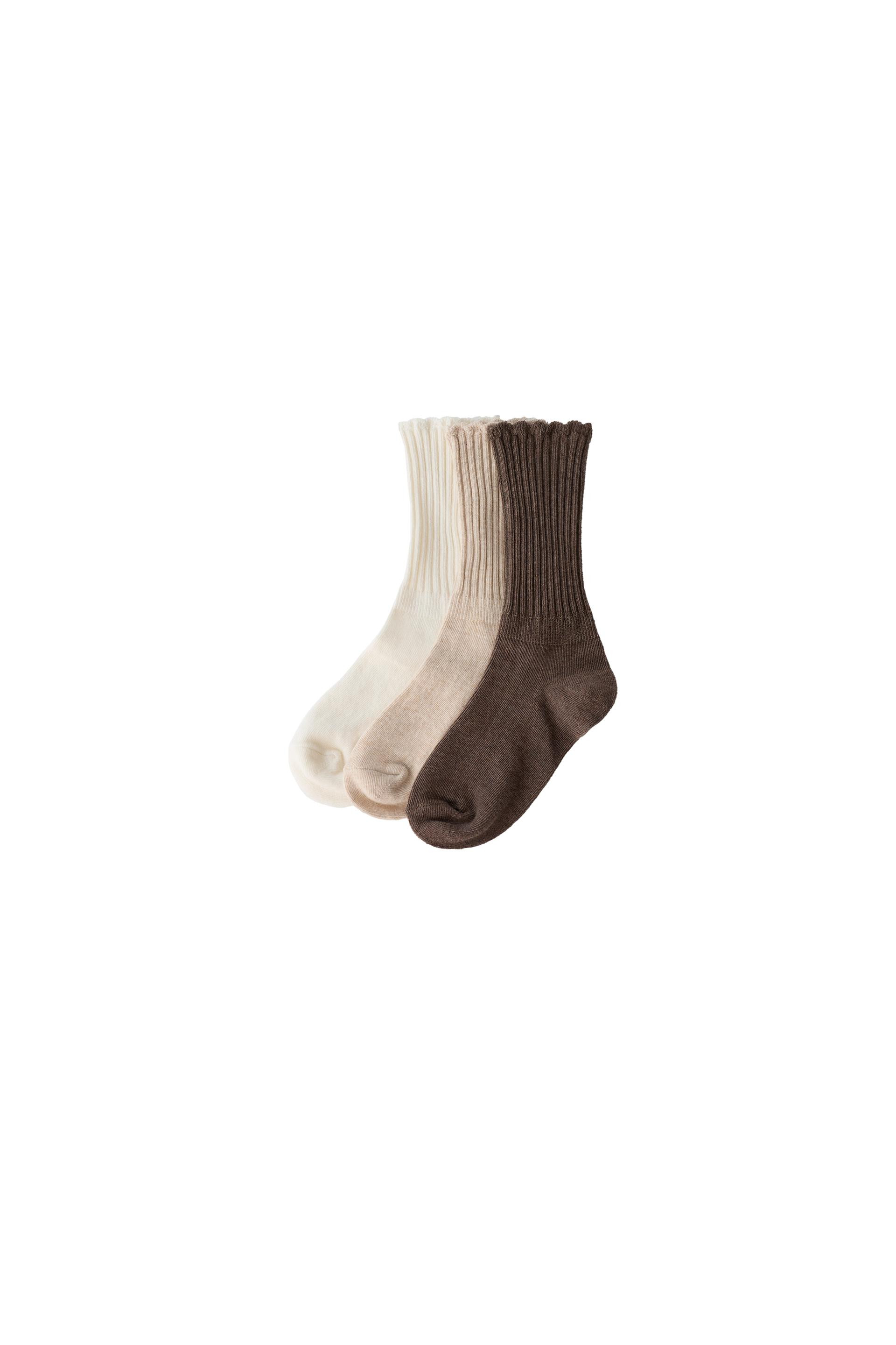 TERRY CREW SOCKS - THREE PACK | Zara US