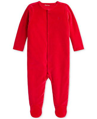 Polo Ralph Lauren Baby Footed Coverall - Macy's | Macy's