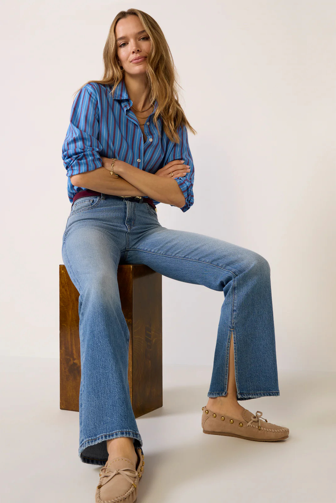 Frankie Stripe Button Down | Evereve