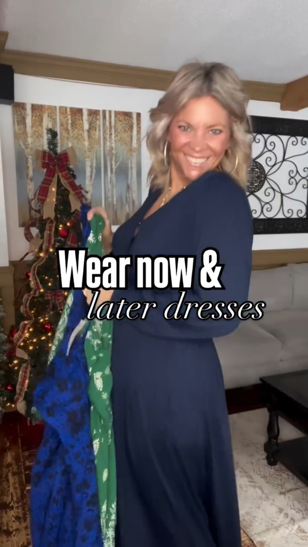 I have 50% off 👩‍💻 codes  to these dresses 👗 that can be worn now with boots 👢 & later in spring with cute sandals.
Codes: 
Blue print dress: 50GEIS96.
Green print dress: 50JUCEMV.
All navy dress: 50GEIS96.
#springdresses #vacationdress #graduationdress

#LTKOver40 #LTKSaleAlert #LTKFindsUnder50