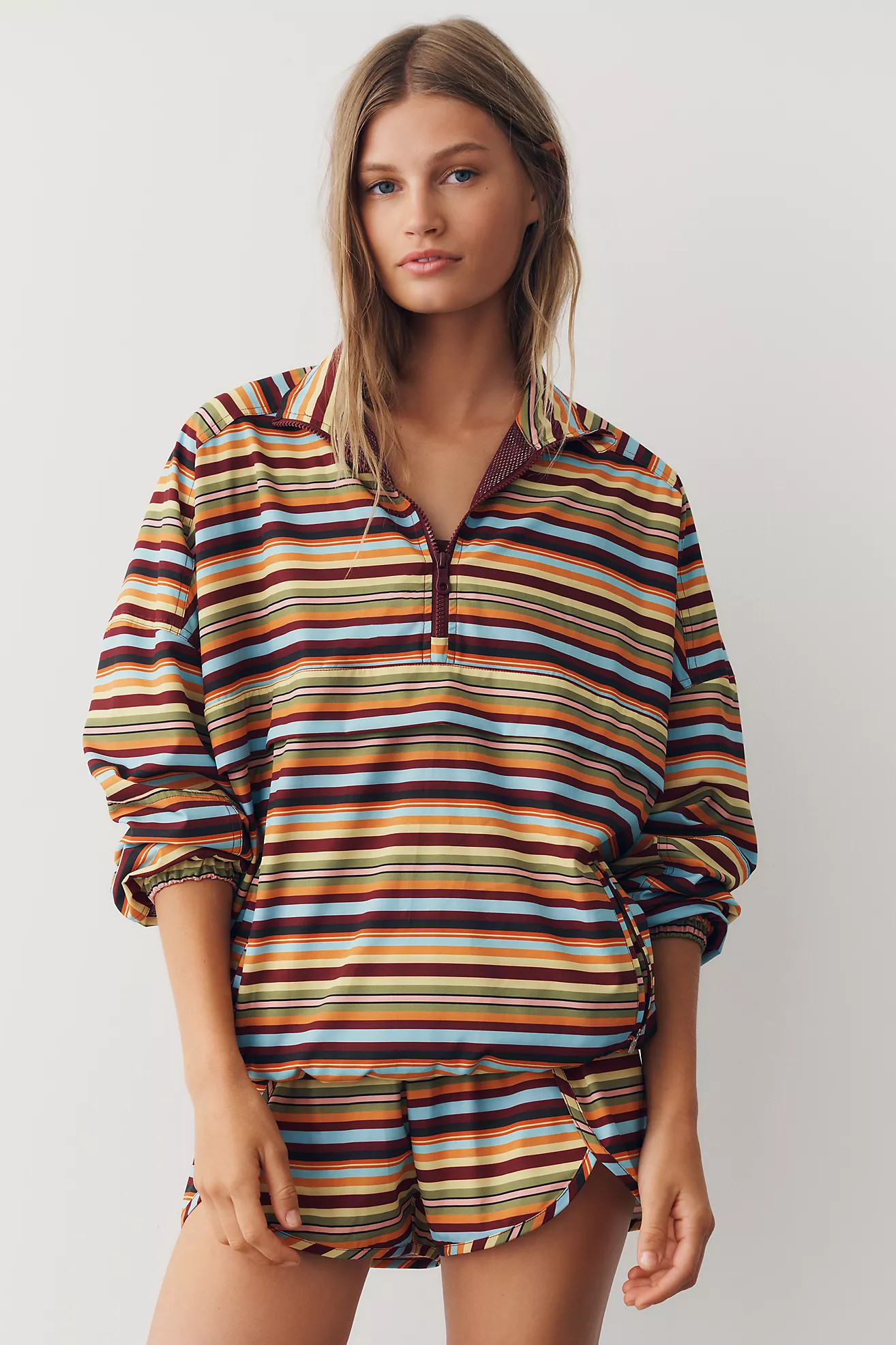 Beach Riot Vespera Quarter-Zip Long-Sleeve Top | Anthropologie (US)