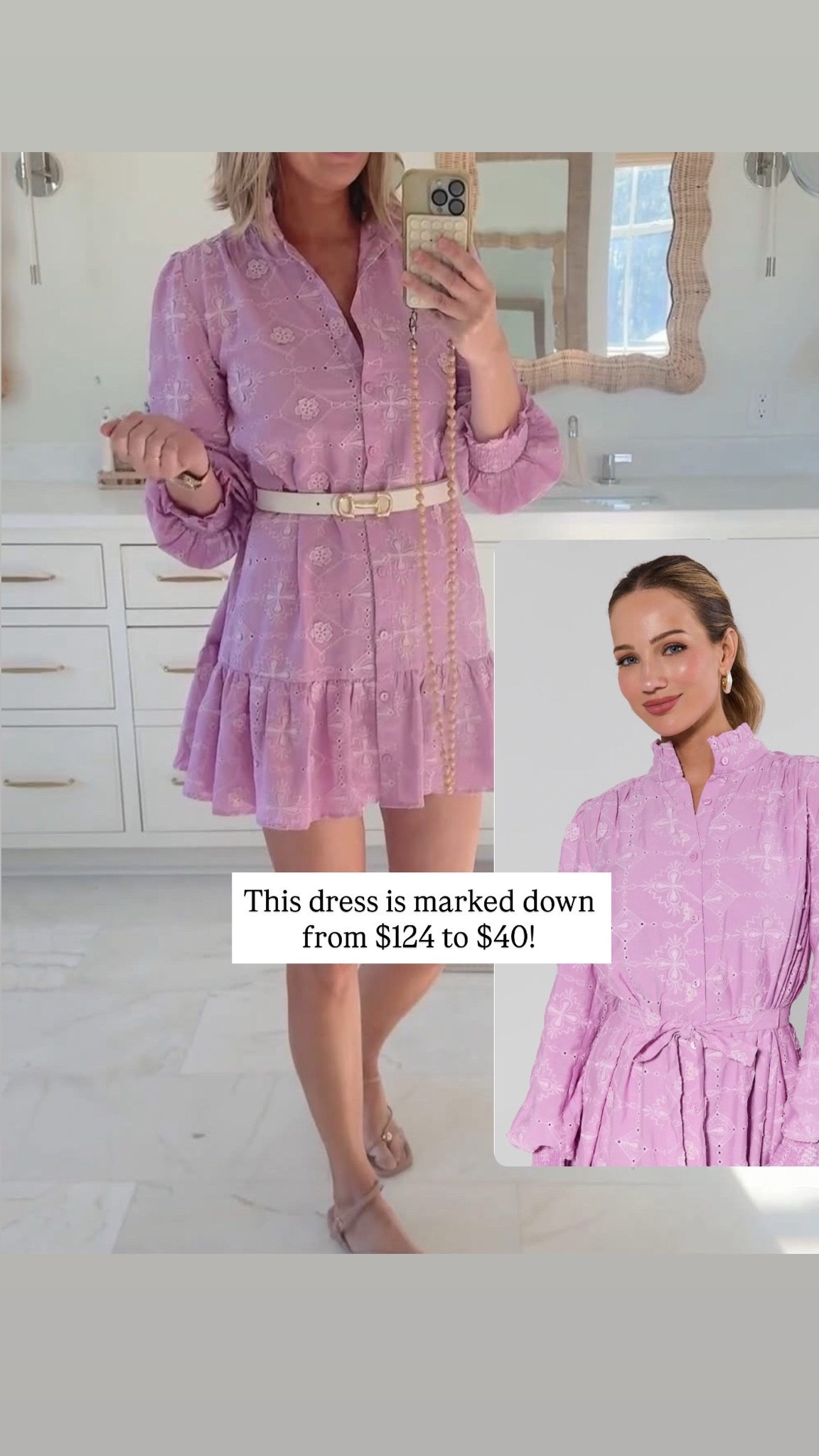This Dress is part of the warehouse sale. Would be cute for a summer event! I used a belt but it comes with a tie waist.

#LTKWedding #LTKTravel #LTKSaleAlert