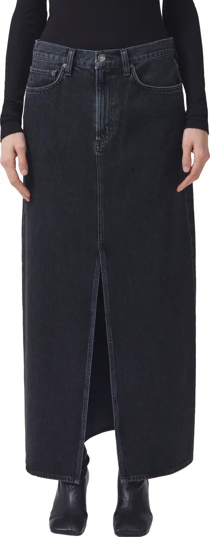 AGOLDE Leif Longline Denim Skirt | Nordstrom | Nordstrom