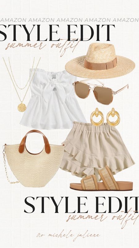This outfit would be perfect for summer beach days or a cute casual outfit! All on Amazon! 

Summer outfit, summer fashion, style, beach day outfits, amazon fashion, Amazon finds

#LTKfindsunder100 #LTKstyletip #LTKfindsunder50