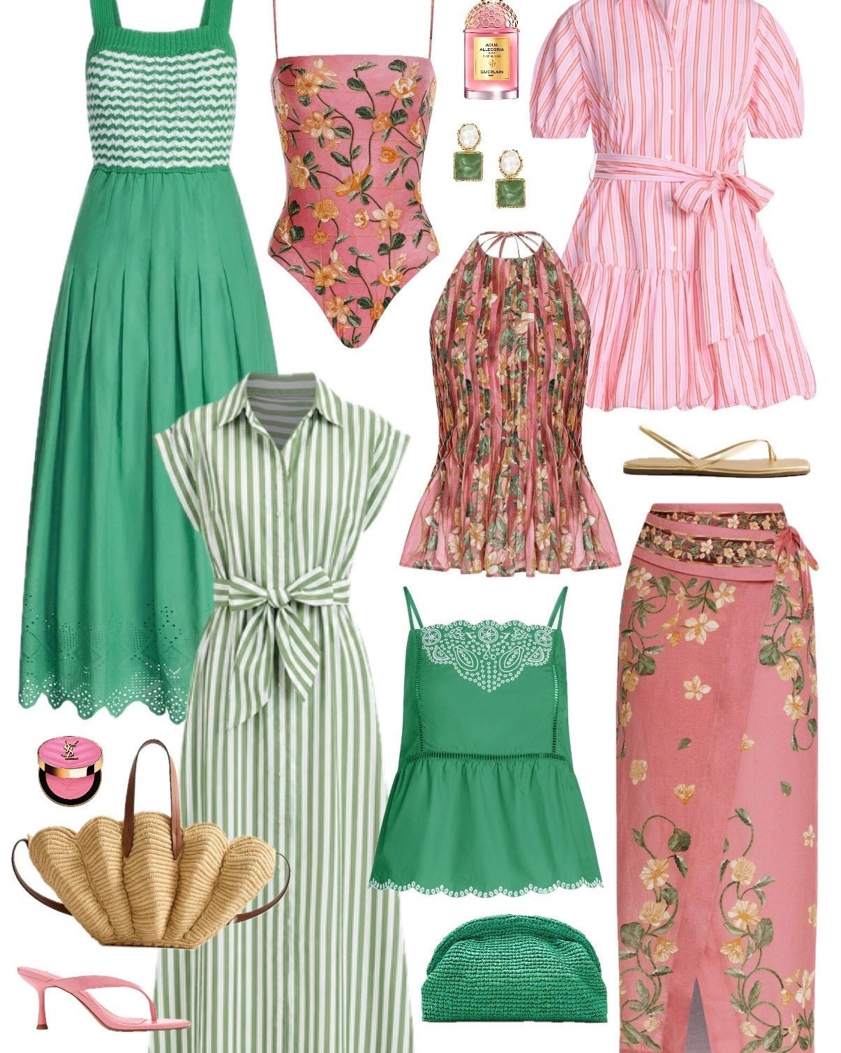 Summer new arrivals - swipe for the maxi dress! 💚 summer dresses green dress pink dresses maxi dress floral print #walmartstyle