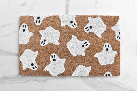 Ghost Doormat, Halloween Doormat, Cute Doormat, Halloween Decor, Front Door Mat, Ghost Doormat, F... | Etsy (US)