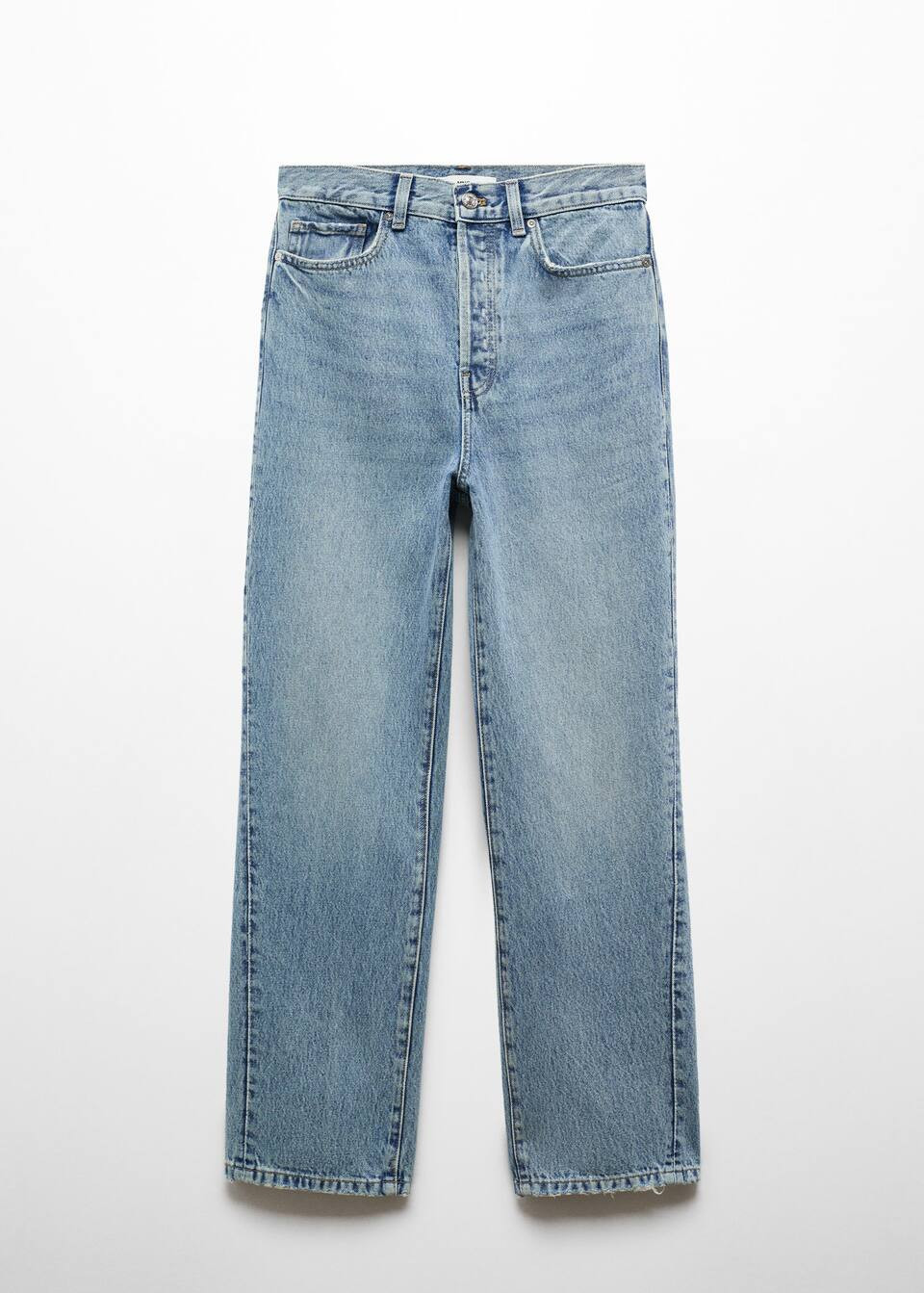 Straight jeans with forward seams -  Women | Mango USA | MANGO (US)