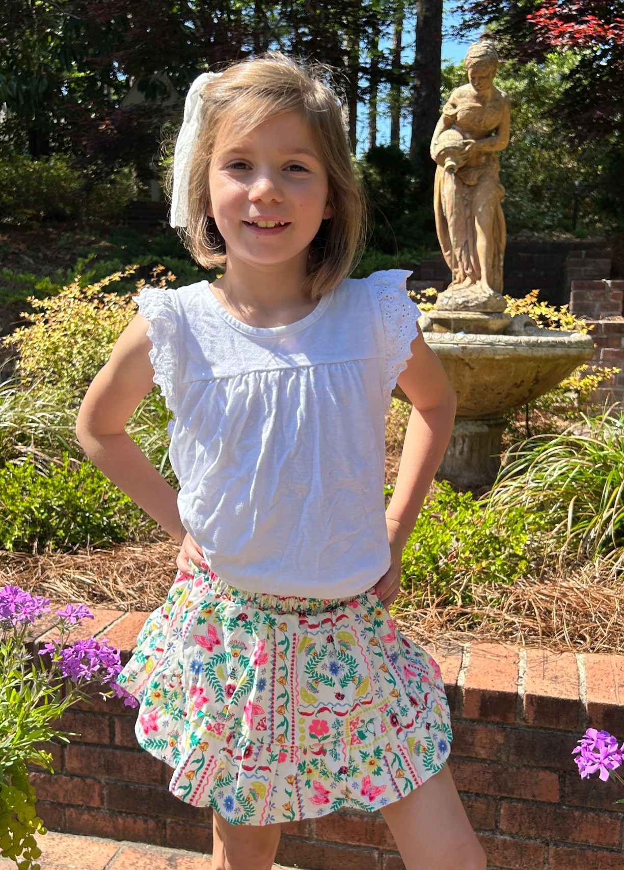 The cutest $10 skort!! The white shirt is $4. 

#LTKKids #LTKootd