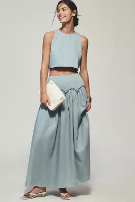 Mare Mare x Anthropologie Basque-Waist Maxi Skirt | Anthropologie (US)