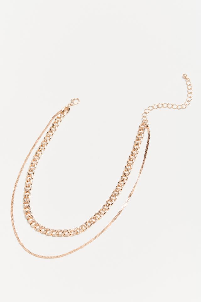 Curb Chain Layer Necklace | Urban Outfitters (US and RoW)