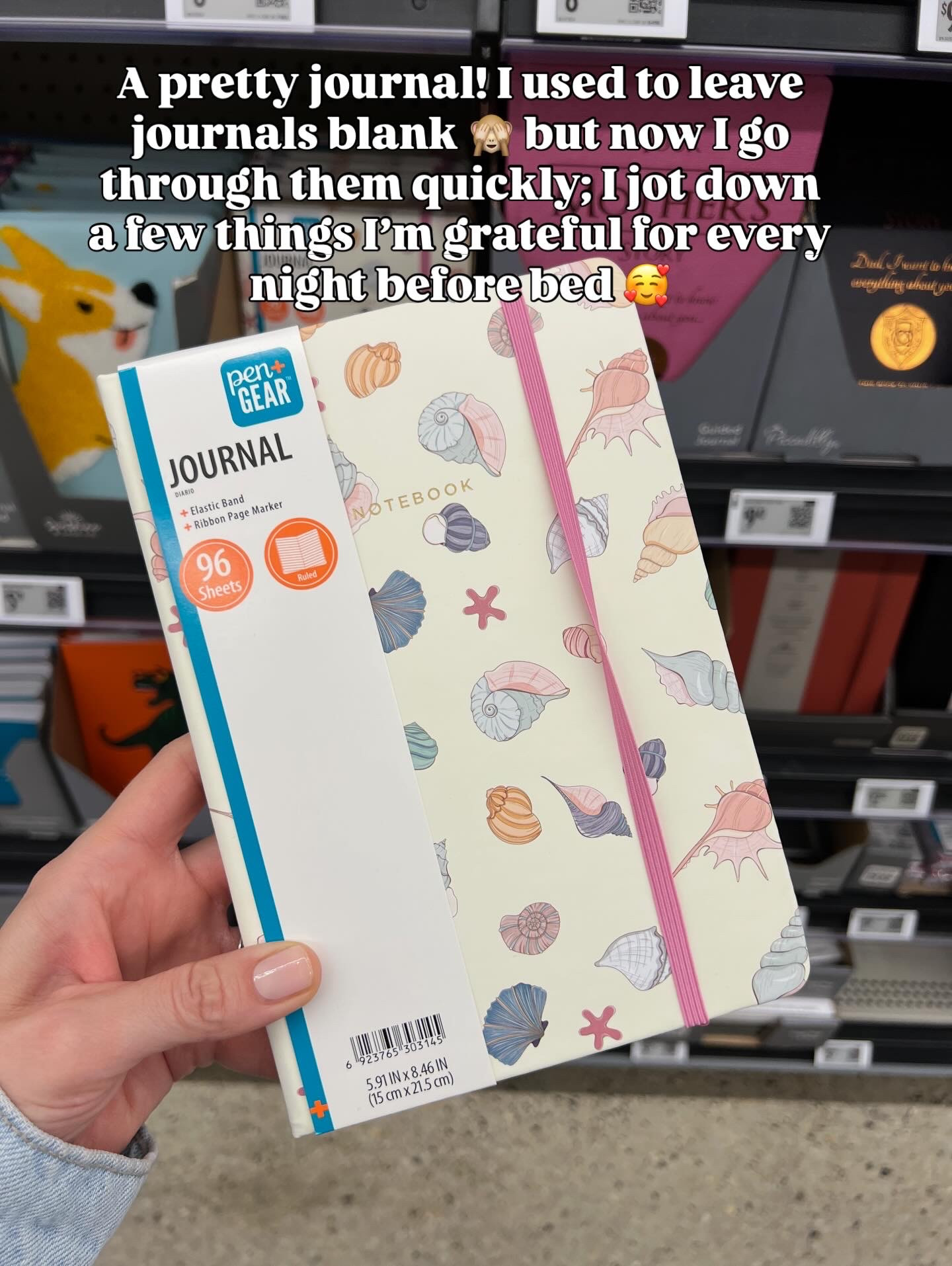 Decorative seashell-themed cover adds coastal charm to your writing experience. Would make a sweet gift! #mothersday teacher appreciation gift walmartfinds 

#LTKMothersDay