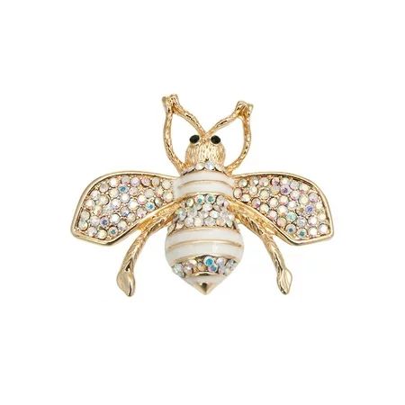 Aurora Borealis Rhinestone Bee Brooch | Walmart (US)