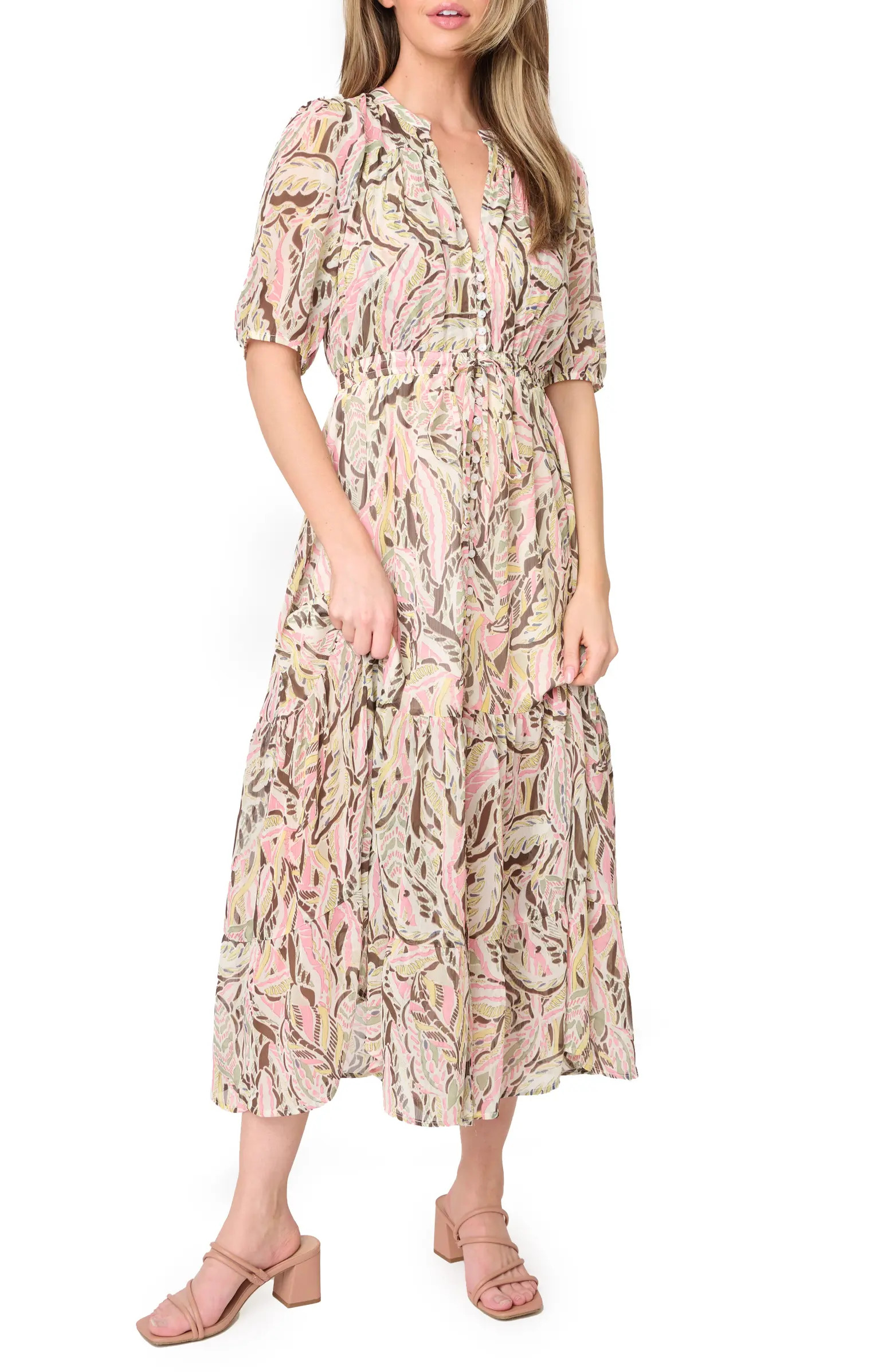 Kira Drawstring Maxi Dress | Nordstrom