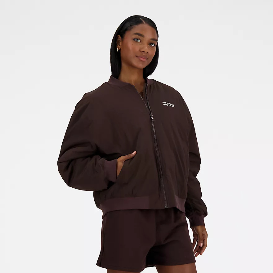 Linear Heritage Woven Bomber Jacket | New Balance (UK)
