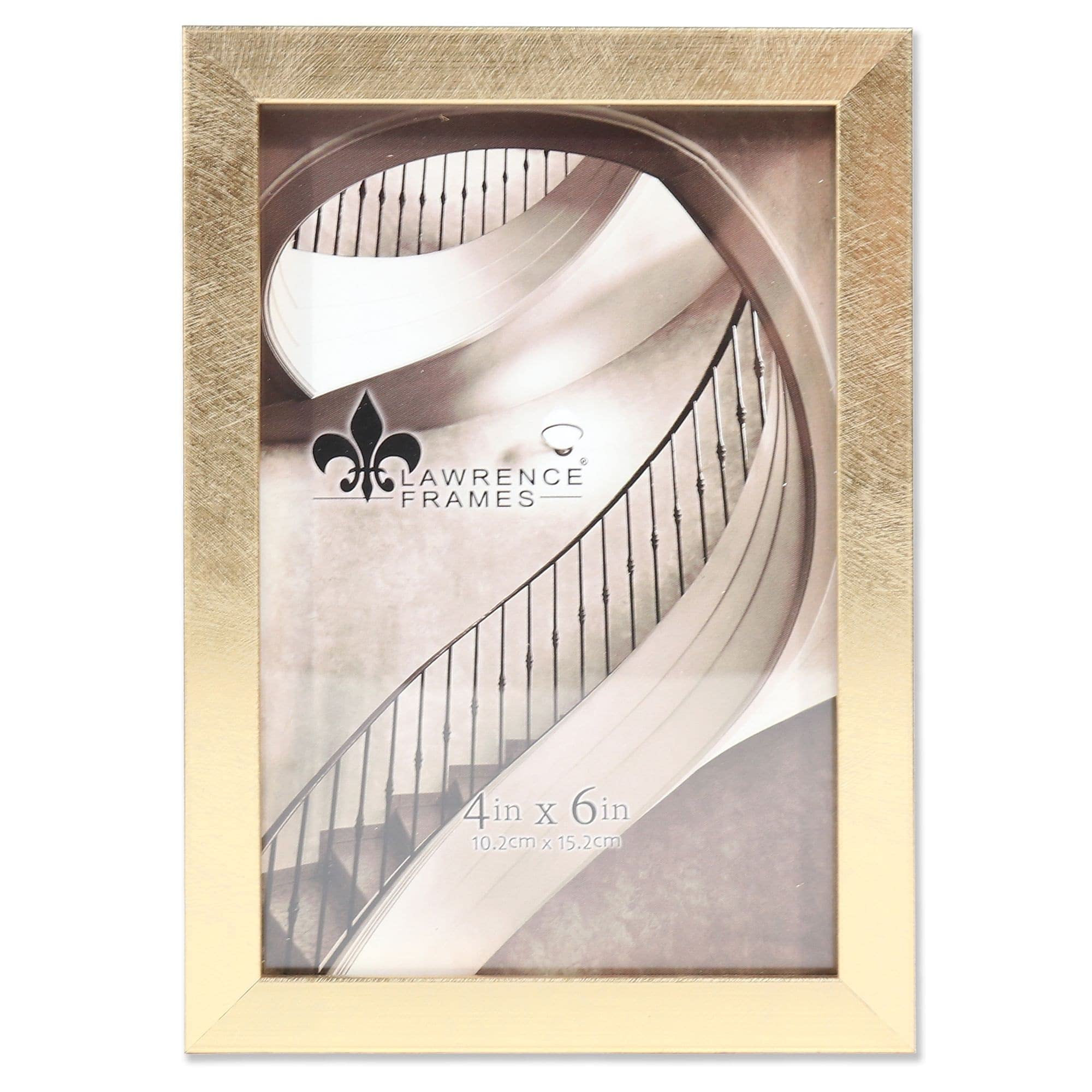 Lawrence Frames 708046 Galvanized Expressions 4x6 Chloe Contemporary Gold Picture Frame | Amazon (US)