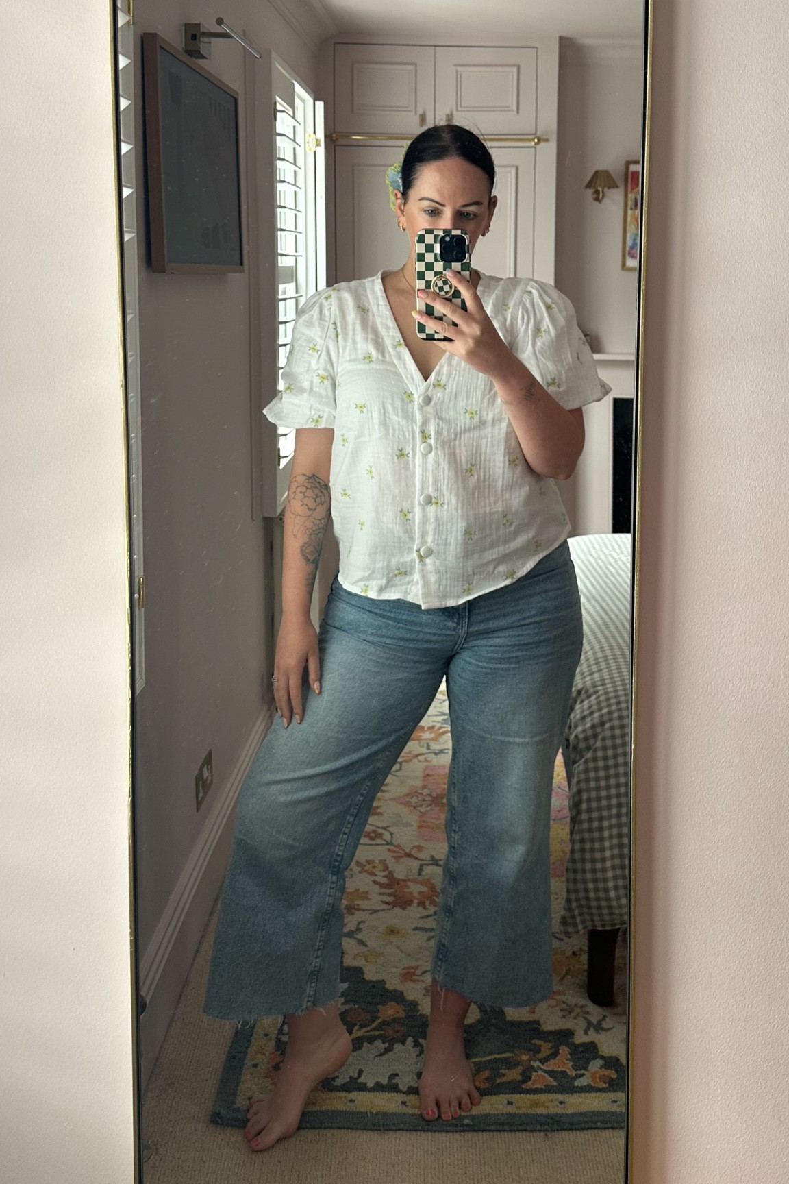 Spring/Summer vibes only 🌼🌼

This adorable puff sleeve top is the perfect addition to my warm weather wardrobe. The delicate embroidered yellow flowers add a touch of whimsy and sweetness, making it a must-have for any occasion. 

#LTKmidsize #LTKuk