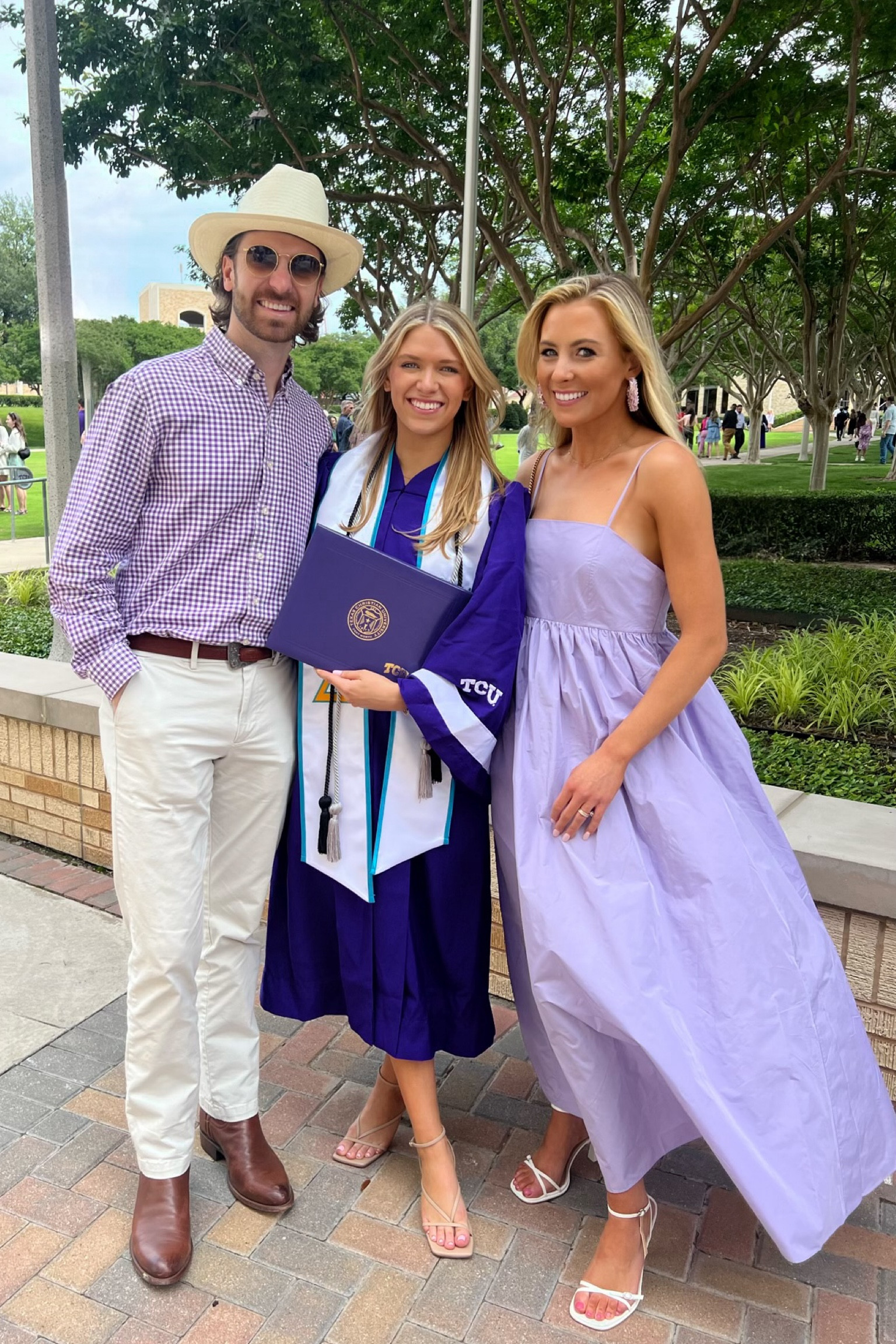 Purple graduation dress - most amazing material. Wearing a 4 short but would have opted for a 2 regular for the perfect fit. Felt so fun and fem!

#LTKSeasonal