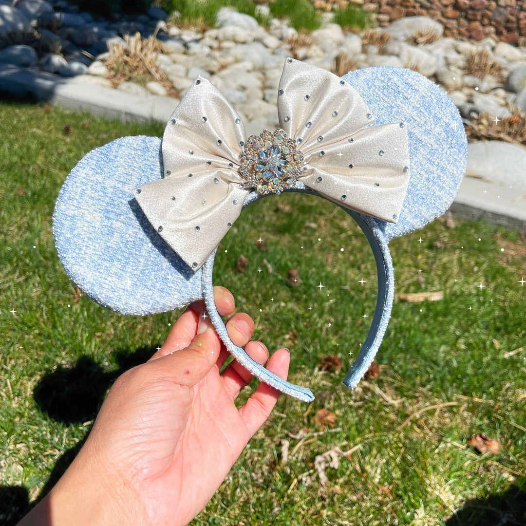Cinderella Minnie Ears, Cinderella Ears, Cinderella Mickey Ears, Minnie Ears, Mickey Ears, Cinder... | Etsy (US)