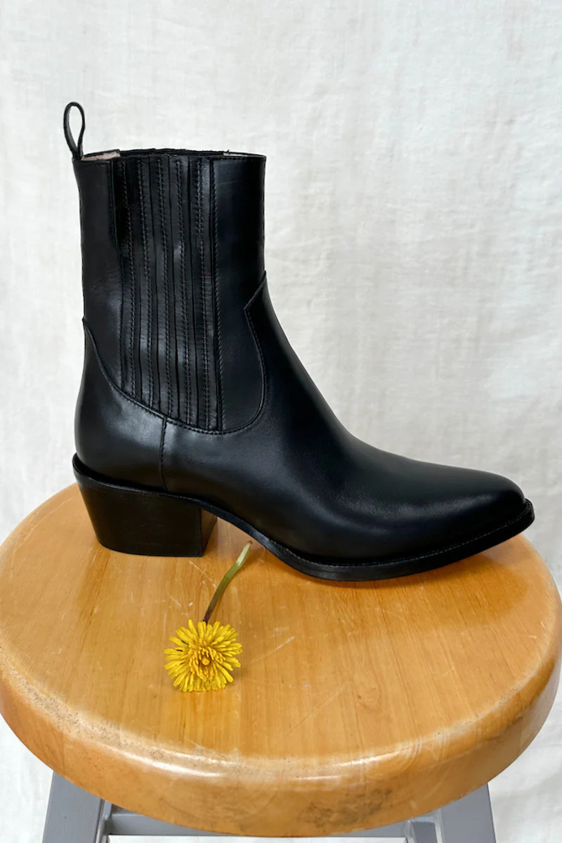 Atelier Boot - Black Leather | Emerson Fry
