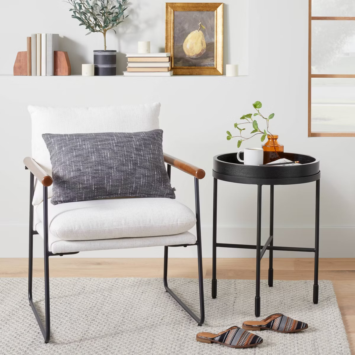 Wood & Metal Accent Side Table - Black - Hearth & Hand\u2122 with Magnolia | Target