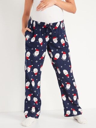 Maternity Holiday Flannel Pajama Pants | Old Navy (US)