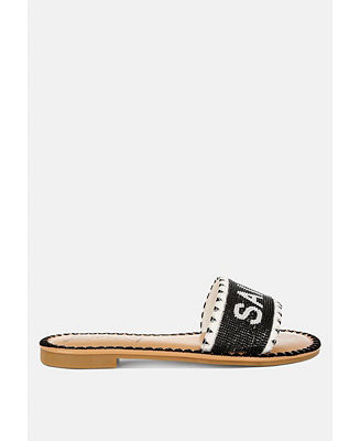 Womens Beaded Saint Tropez Flat Slip Ons | Macy's