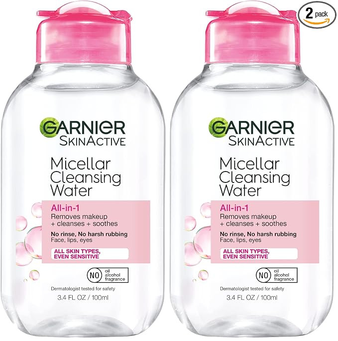 Garnier Micellar Cleansing Water, All-in-1 Makeup Remover and Facial Cleanser, For All Skin Types... | Amazon (US)