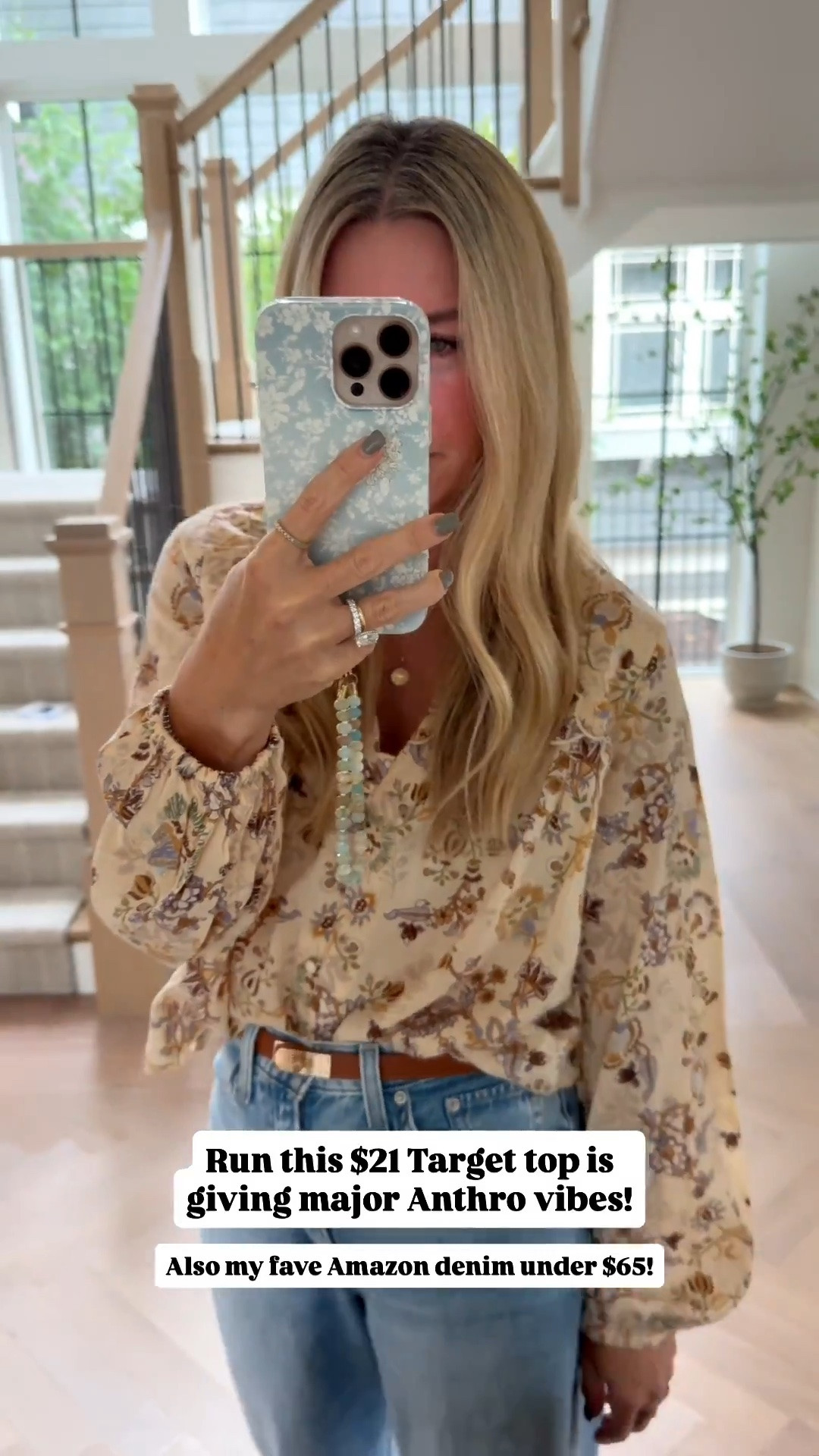 This @Target top is on sale for $18!! Wearing a xs! Also my fave Amazon denim on sale too!! Size up!